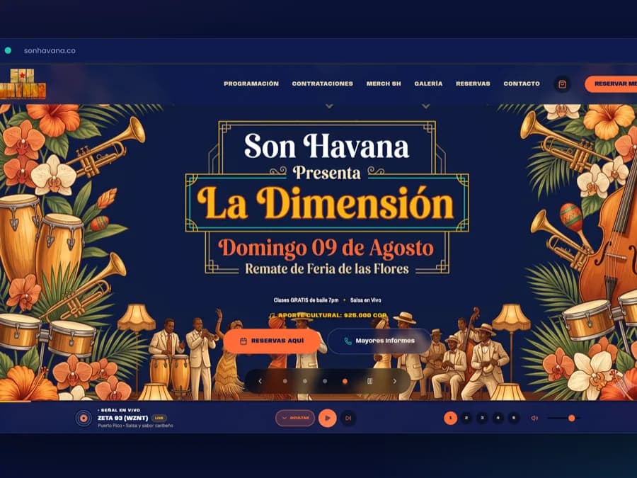 Vista del proyecto Son Havana